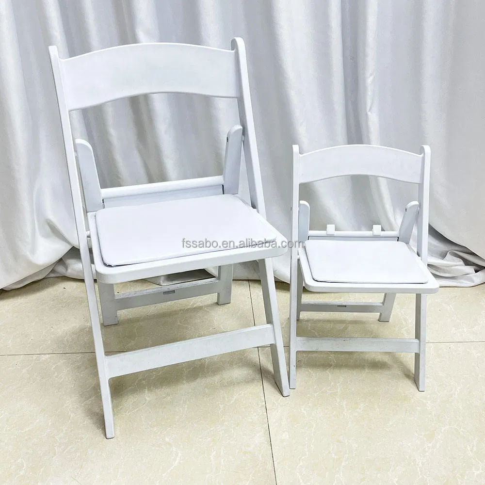 White Resin Folding Chiavari Wimbledon Garden Chair for Outdoor