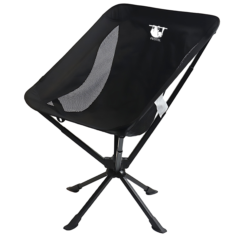 Portable Swivel Lightweight 360 Degree Camping Chair Folding Fishing Chair Camping Moon Chair