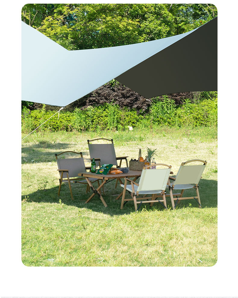 Aluminum Alloy Outdoor Folding Table and Portable Picnic Chair Set for Camping Egg Roll Furniture Durable Metal Equipment