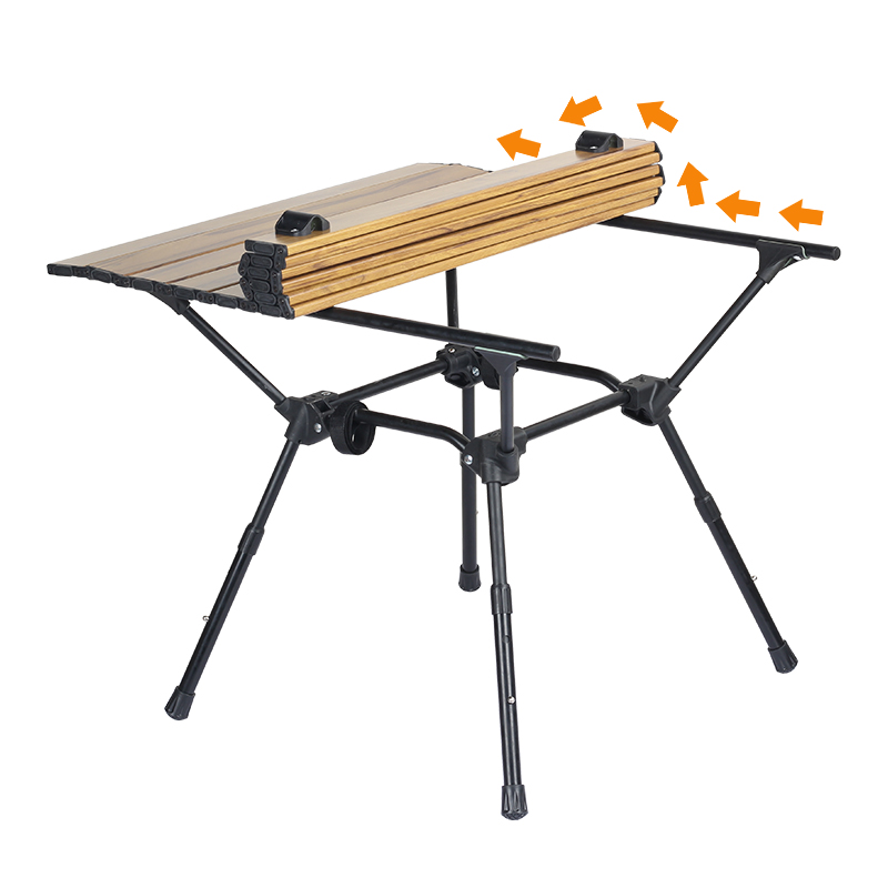 Outdoor Furniture Ultralight Picnic Folding Compact Coffee Dining BBQ Aluminum Egg Roll Camping Table