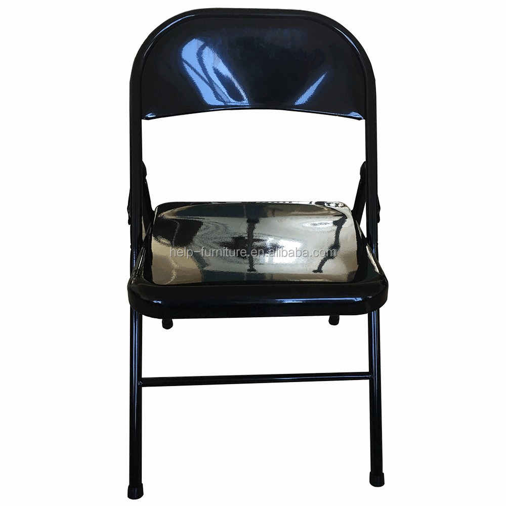 Multi-Application Metal Folding Chair Steel Leisure Chair For Outdoor Bedroom Hotel School Park Apartment Gym Use