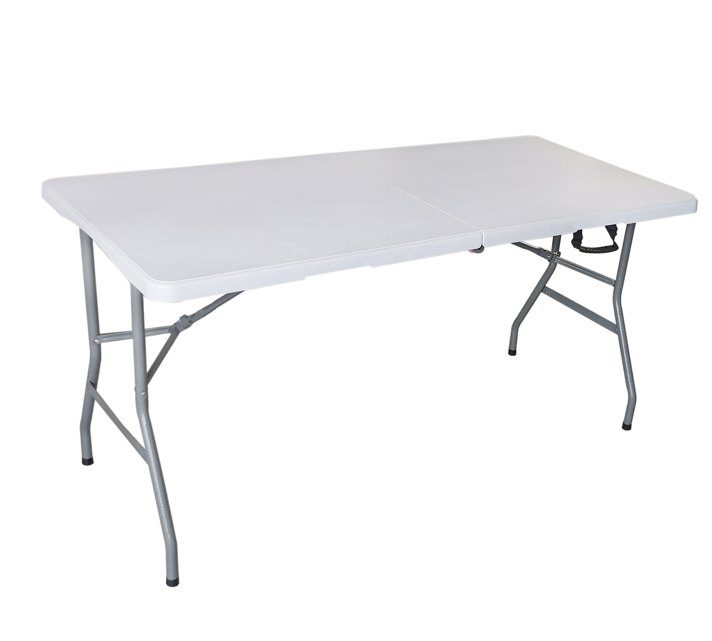 Easy Carrying Foldable Camping Picnic Table 6ft Outdoor Plastic Suitcase Folding Dining White Table