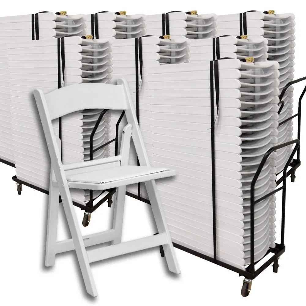 Wholesale Cheap Price Stackable Wedding Event Party Plastic White Resin Folding Chairs