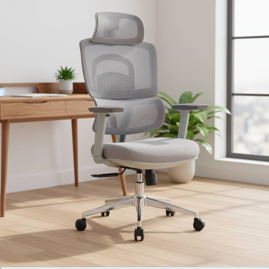 Global Export Mesh Material Office Folding Chairs with Massage Function Modern Swivel Design Adjustable Armrest-XINDE Brand