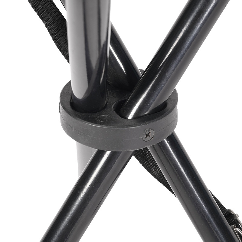 Convenient Stainless Steel Three-Leg Folding Chair Modern Design Mini Camping Stool