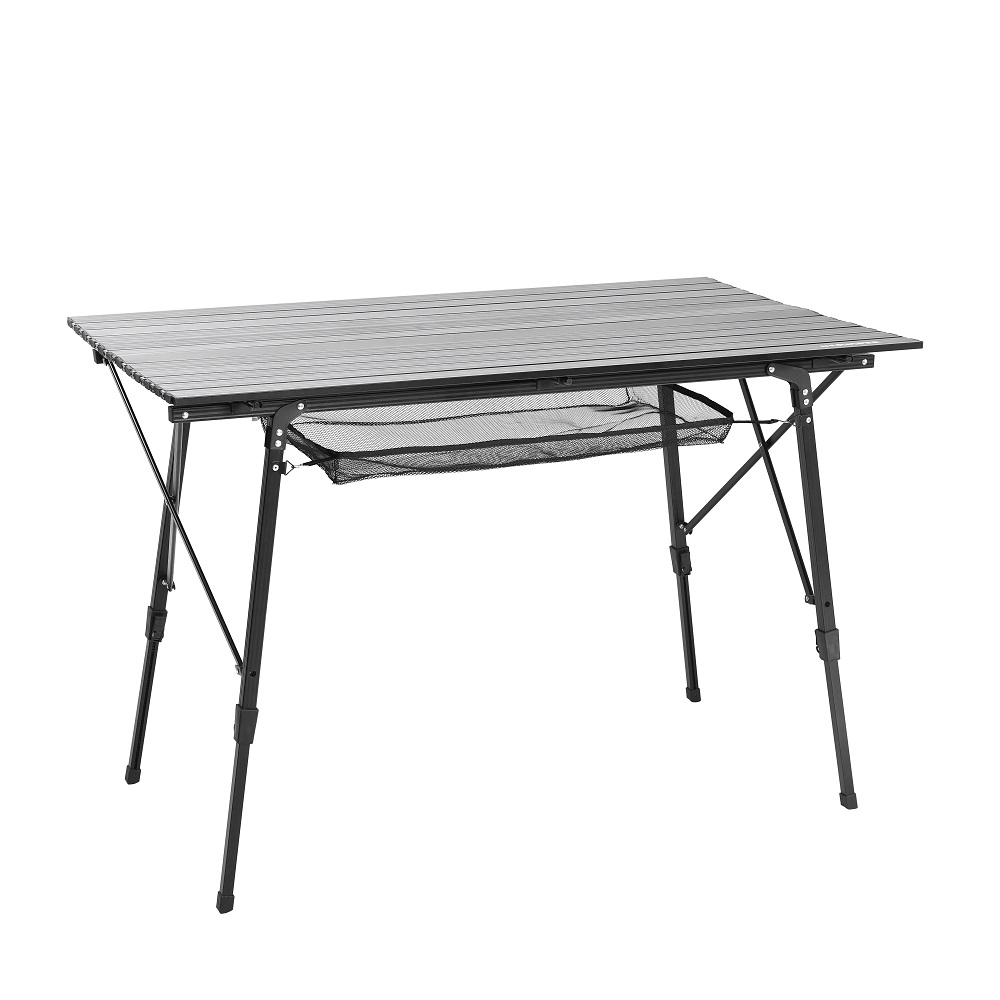 Modern Design Aluminum Outdoor Egg Roll Table 120x70 Foldable Dining Stable Construction for Camping Courtyard Outdoor Furniture