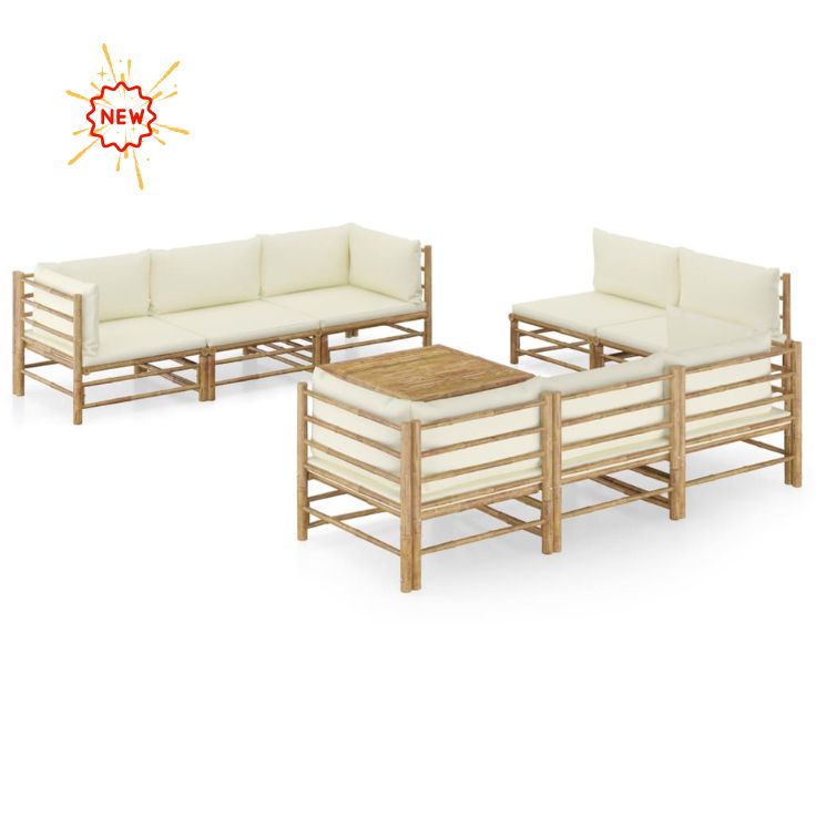 Traditional Design Folding Bamboo Chair and Table for Outdoor, Villa Bamboo Furniture