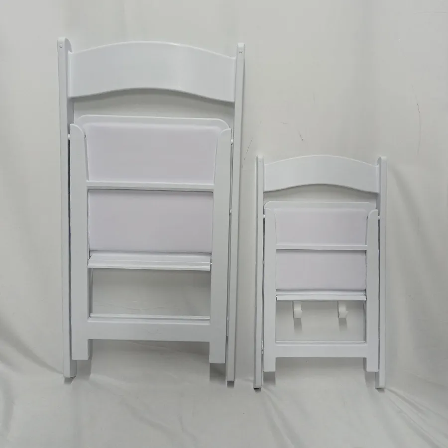 Polypropylene Portable Outdoor Garden Plastic White Padded Folding Resin Chair