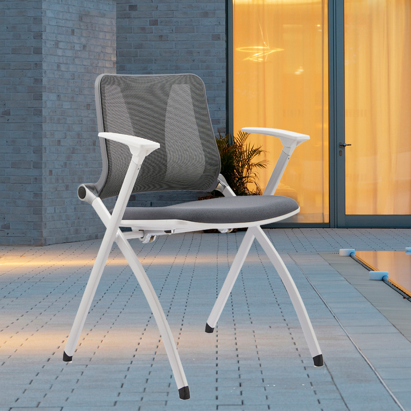 European Ergonomic Fabric Conference Room Folding Chair Mesh Stackable Foldable Training Office Chairs