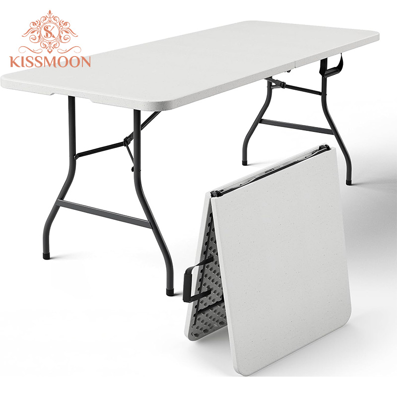 Modern Plastic Outdoor Furniture Foldable Suitcase Design Picnic &amp; Camping Table for Events Banquet Party