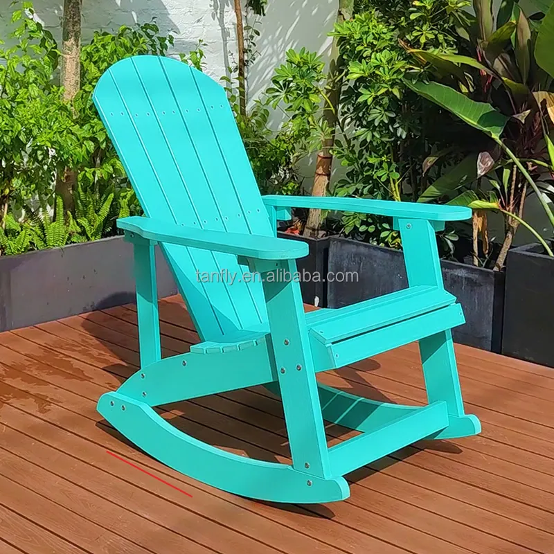 Outdoor Waterproof HDPE Adirondack Chair Modern Plastic Wood Adirondack Chair HDPE Resin Folding