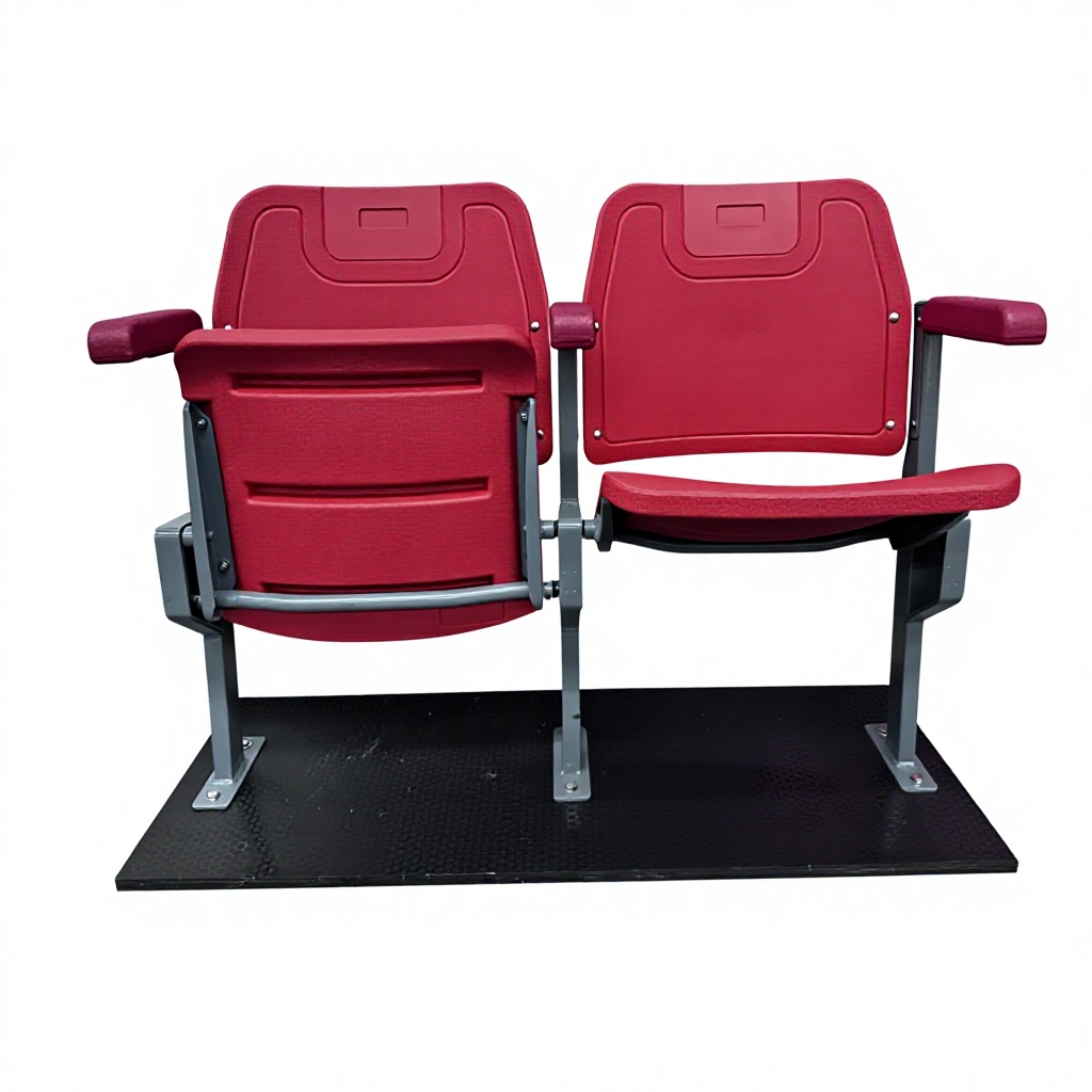 HDPE VIP Foldable Stadium Chair Steel Frame Seats Tip up Seating for Football Basketball Stadium CS-ZZB-GL