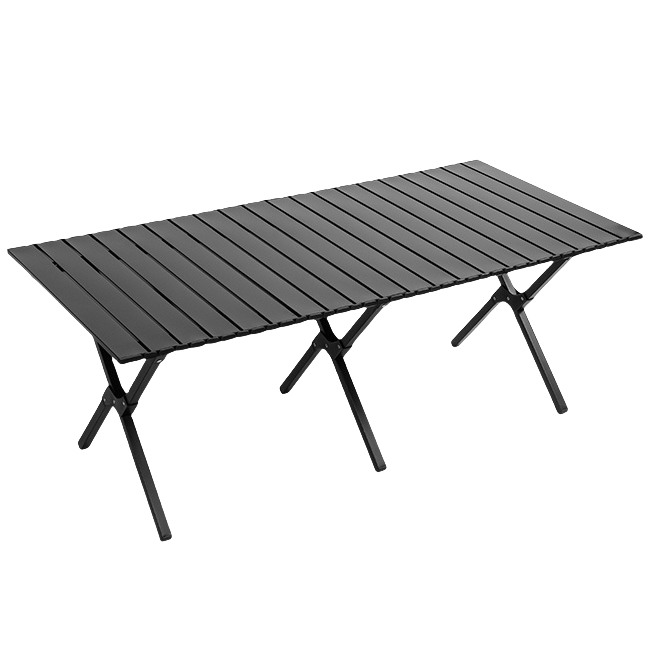 Factory Sales Simple Style Metal Folding Table Carbon Steel Egg Roll Beach Furniture Wholesale for Outdoor Camping