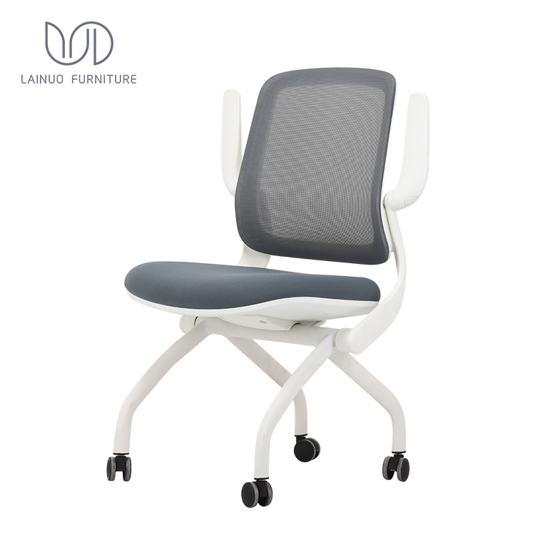 Training Chair Modern Plastic Stackable Mesh Folding Seat Commercial Furniture Office Training Chair for Meeting
