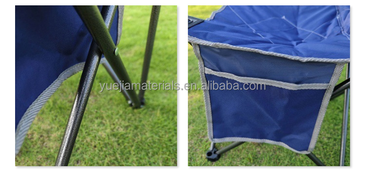 Outdoor Camping Lounge Chair Portable Camping Chair with Footrest Folding Storage Bag Headrest Mesh Recliner