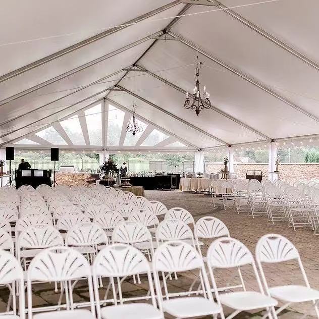 Hot Sale Comfortable Stackable Wrought Iron Steel Outdoor pp Plastic White Resin Used Wedding Event Party Garden Folding Chair