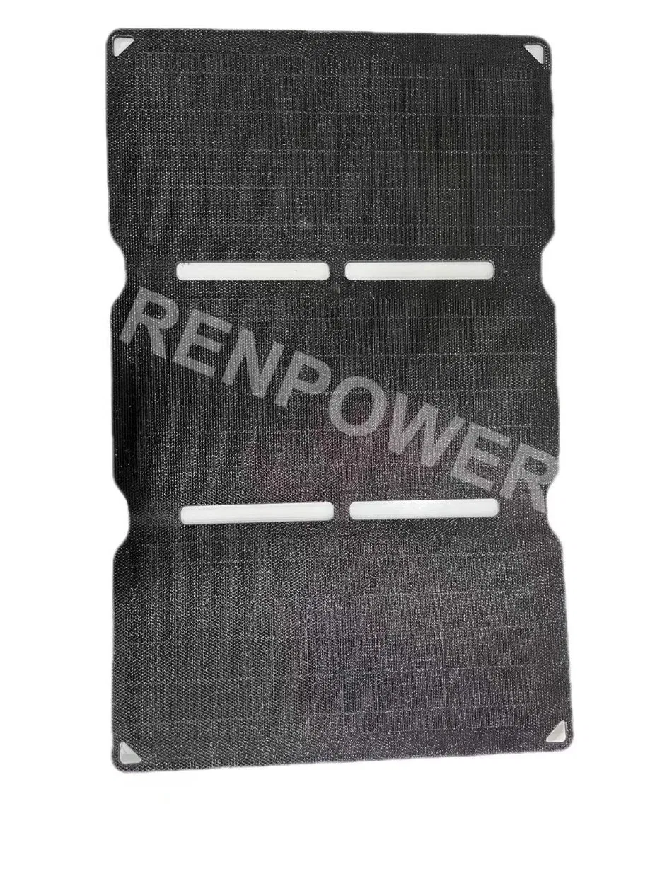 Mono 30W ETFE Integrated Foldable Solar Panel for Picnic Camping Phone Battery