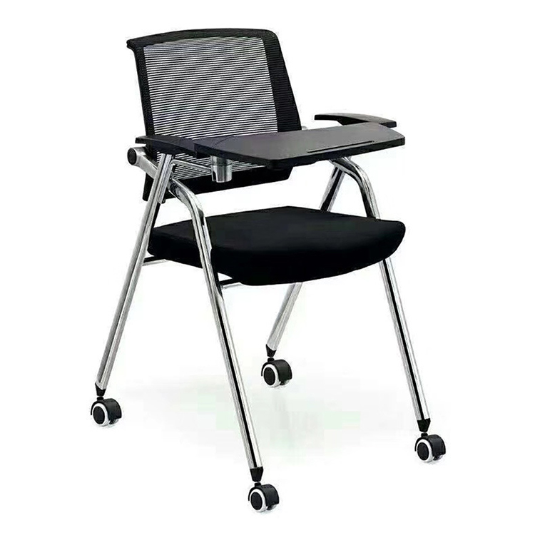 Manufacturers Folding Movable Multifunctional School Nesting Seat Training Chair with Writing Pad with Wheels