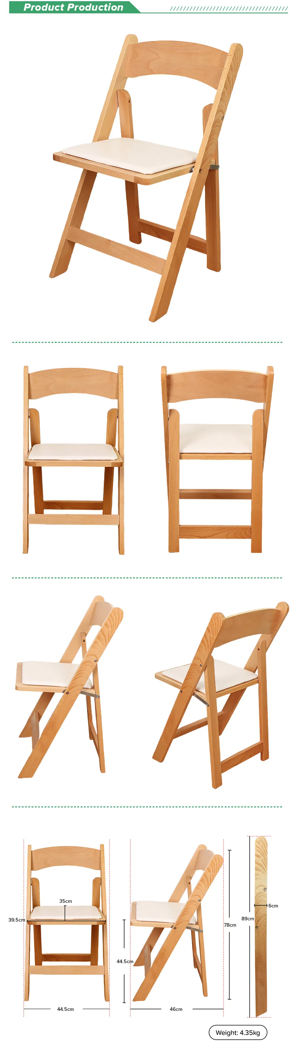 Modern Wholesale Folding Wood Chair Features