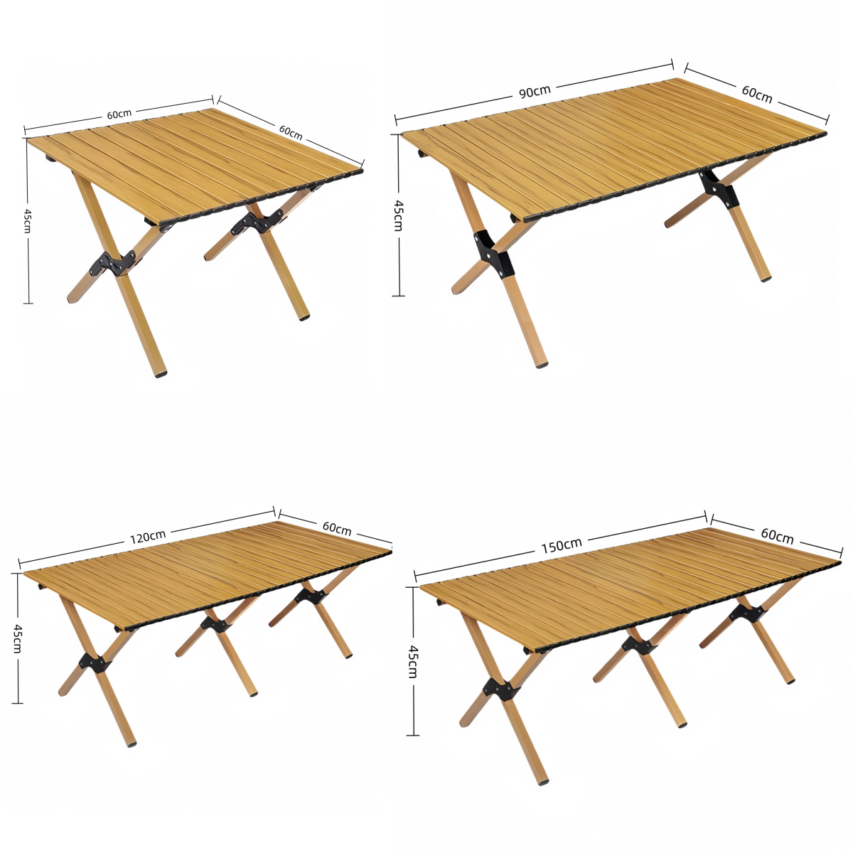 Factory Sales Simple Style Metal Folding Table Carbon Steel Egg Roll Beach Furniture Wholesale for Outdoor Camping