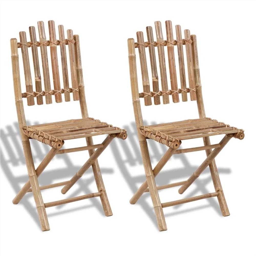 Indoor and Outdoor Bamboo Folding Dining Table and Chair Set Wooden Dinning Chairs Wholesale From Vietnamese Manufacturer