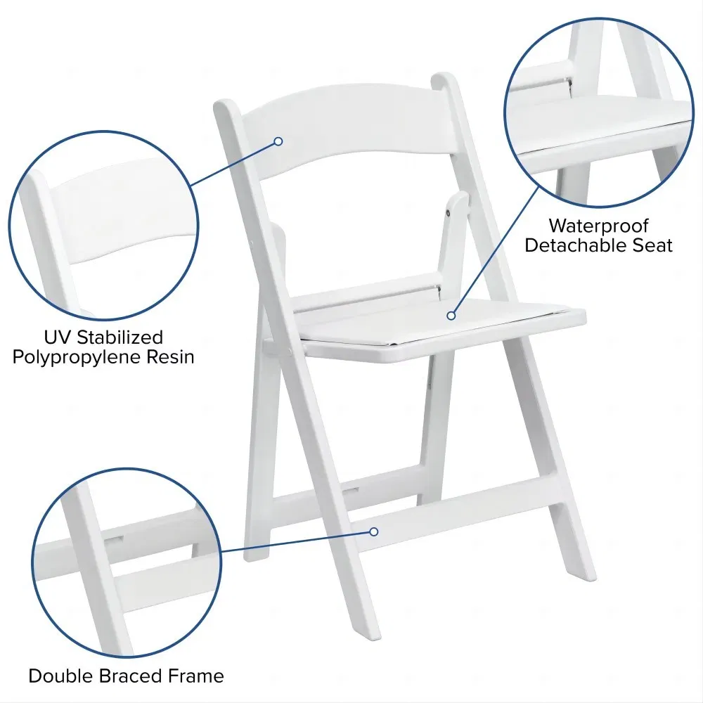 Folding Resin Plastic Chair Custom Colors