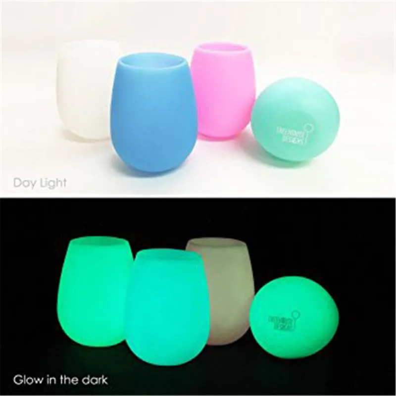 Silicone Retractable Folding Cup Collapsible Drinking Cup Color Change