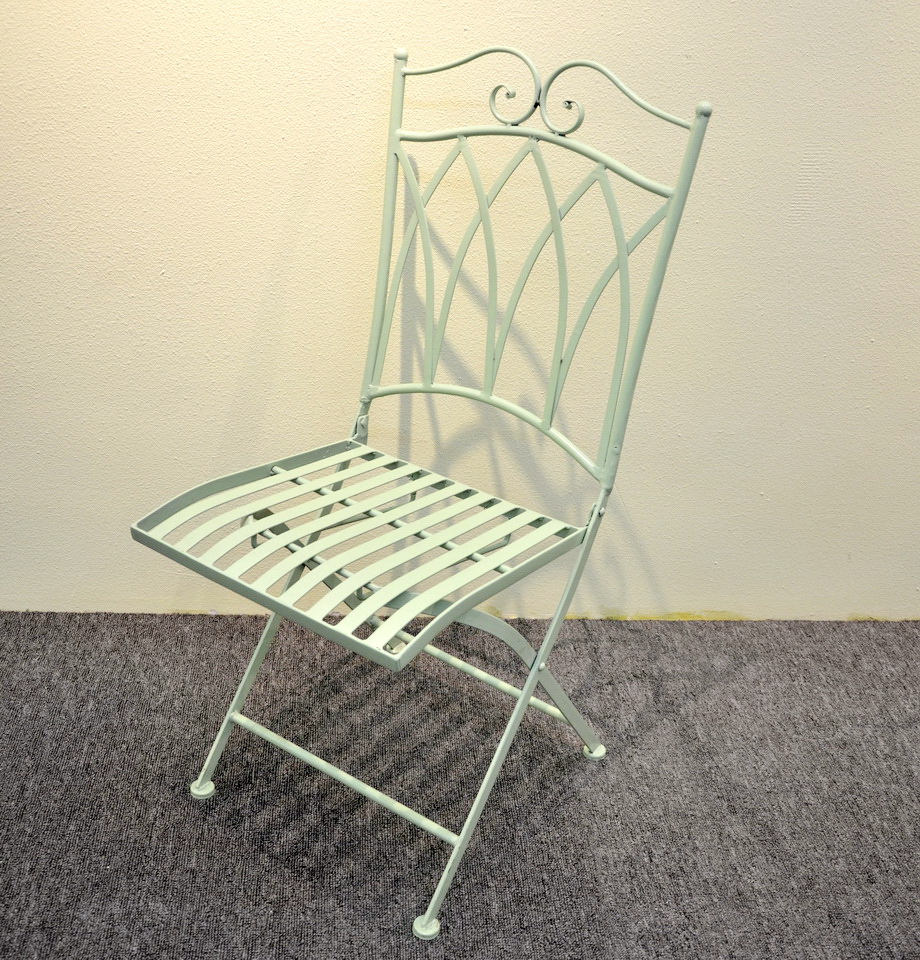 Folding Outdoor Bistro Garden Metal Wrought Iron Chairs