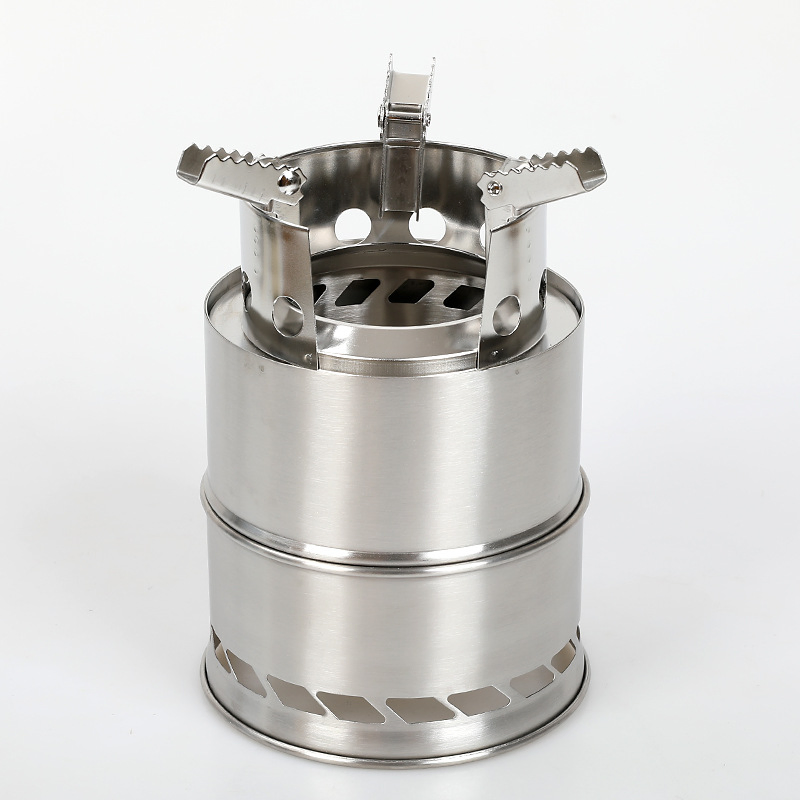 Wholesale Outdoor Picnic Portable Folding Charcoal Thick Stainless Steel Card Stove