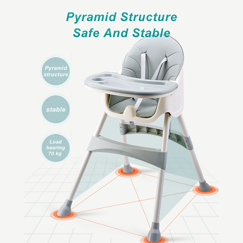 FQTOY-portable Folding Infant Swivel for Plastic Kids High Feeding 3 in 1 Baby Dinning Chair