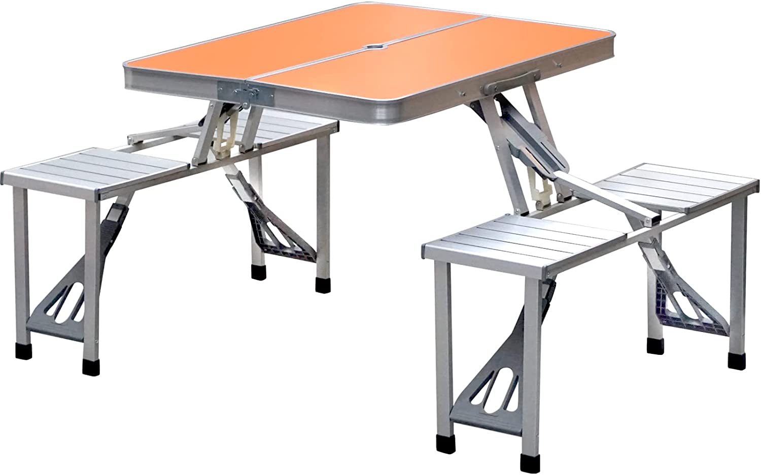 Camping Aluminum Table and Chair Suitcase Portable Picnic Foldable Fold Table With Chairs