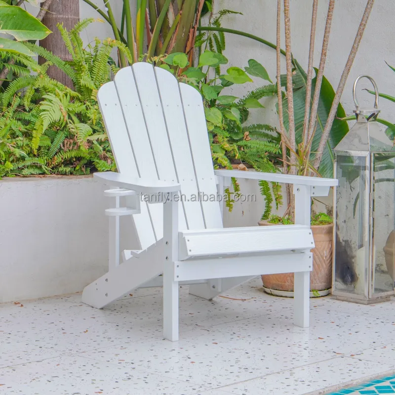 Waterproof Outdoor Garden Foldable Plastic Resin Adirondack Chair HDPE
