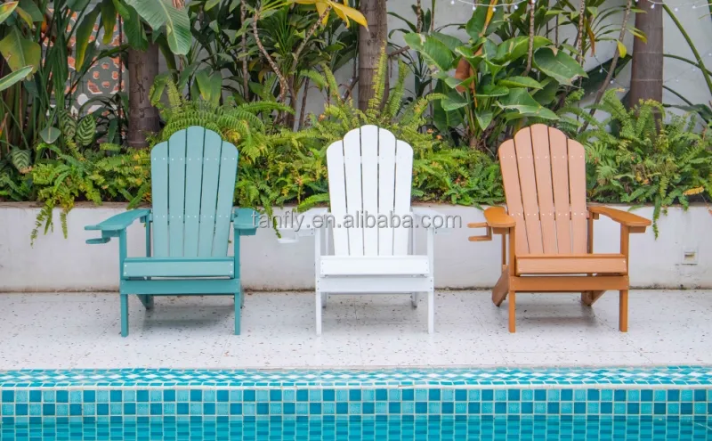 Durable Outdoor Garden Adirondack Chair Foldable Patio Resin Plastic Chair Furniture