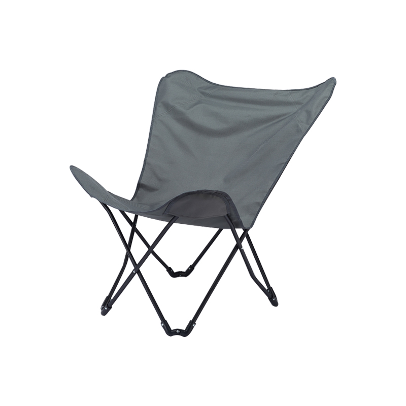 Wholesale Oxford Mesh Folding Butterfly Chair Large Gold Metal Wrought Iron Frame Furniture for Outdoor Garden Camping Fishing
