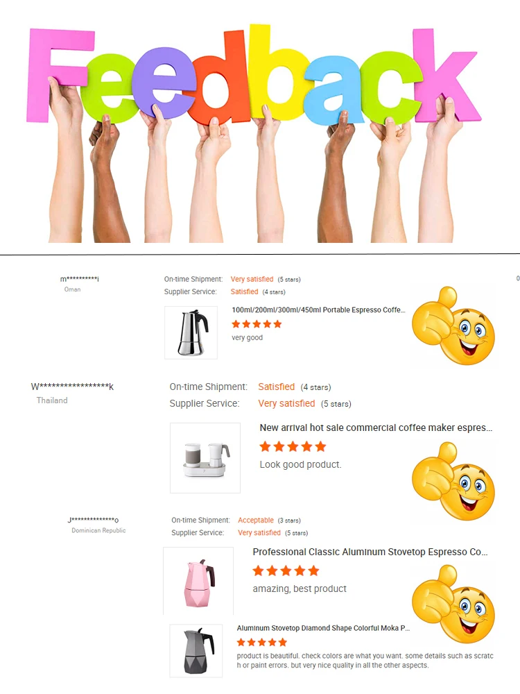 Feedback from clients
