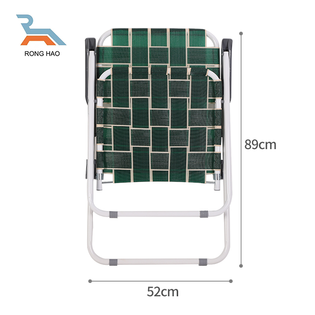 Folding Beach Camping Lawn Web Mesh Patio Chair Breathable Woven Fabric Outdoor Camping Fishing Beach Chair