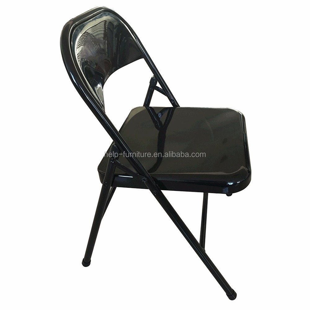 Multi-Application Metal Folding Chair Steel Leisure Chair For Outdoor Bedroom Hotel School Park Apartment Gym Use