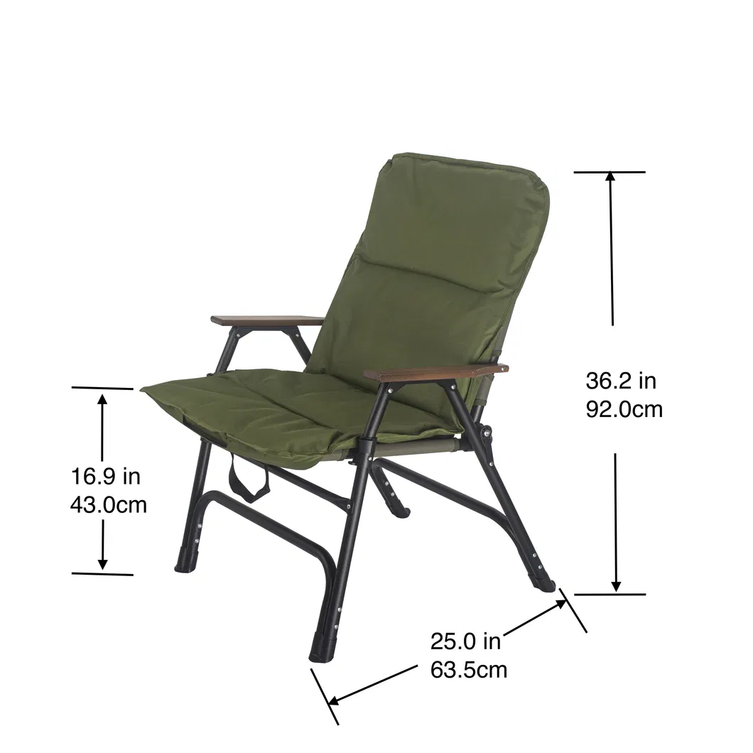 Wholesale Large Outdoor Padded Backpack Iron Folding Beach Camping Chair