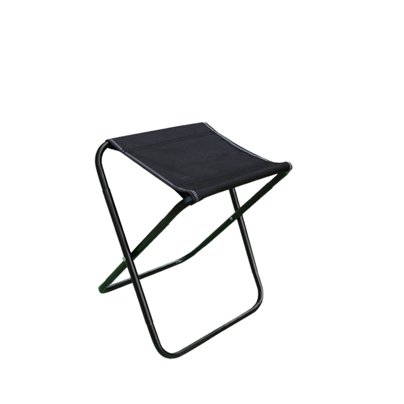 Custom Logo Portable Outdoor Folding Stool Modern Design Metal Picnic Chair for Hiking Parks Garden Durable Oxford