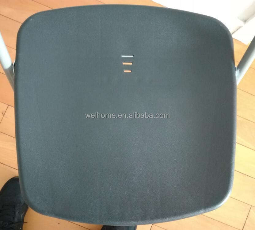 Commercial Wedding Event Party Conference Waterproof Cheap Steel Frame Black Plastic Folding Chair with Drainage Holes