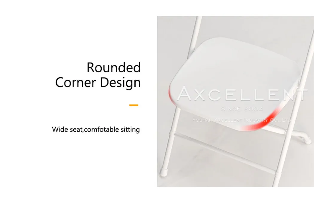 Cheap White Folding Resin Chair Wedding Plastic Chair for Events Restaurant Banquet