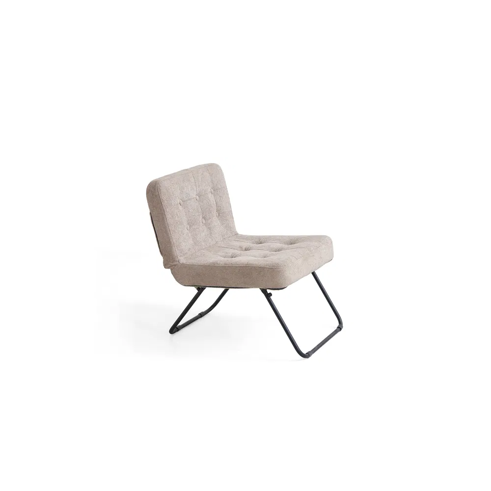 Portable Folding Padded Tufted Soft Folding Space-Saving Modern Neutral Versatile Grey/Red Dining Chair