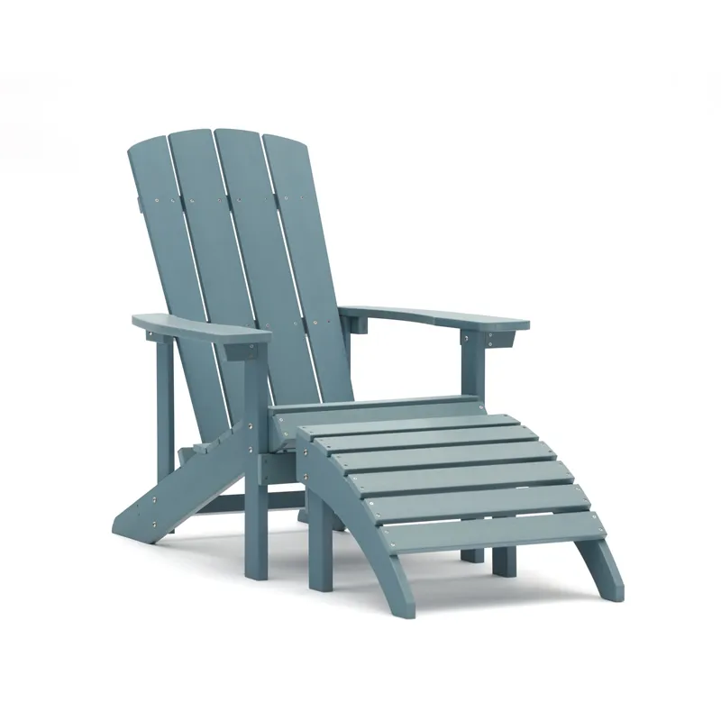 Outdoor Waterproof HDPE Adirondack Chair Modern Plastic Wood Adirondack Chair HDPE Resin Folding