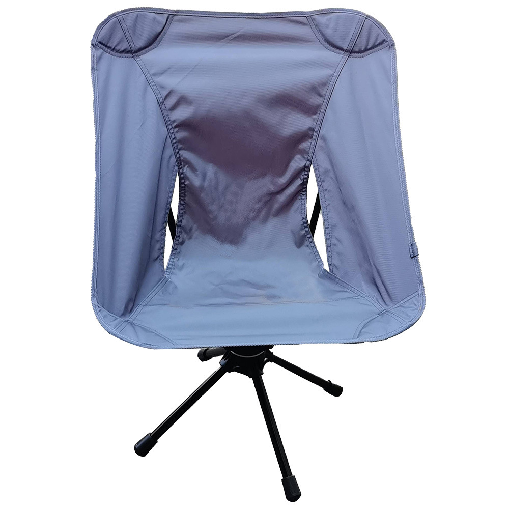 Portable Ultra-Light 360 Degree Swivel Outdoor Folding Chair Leisure Backrest Oxford Fabric Metal Material for Camping Fishing