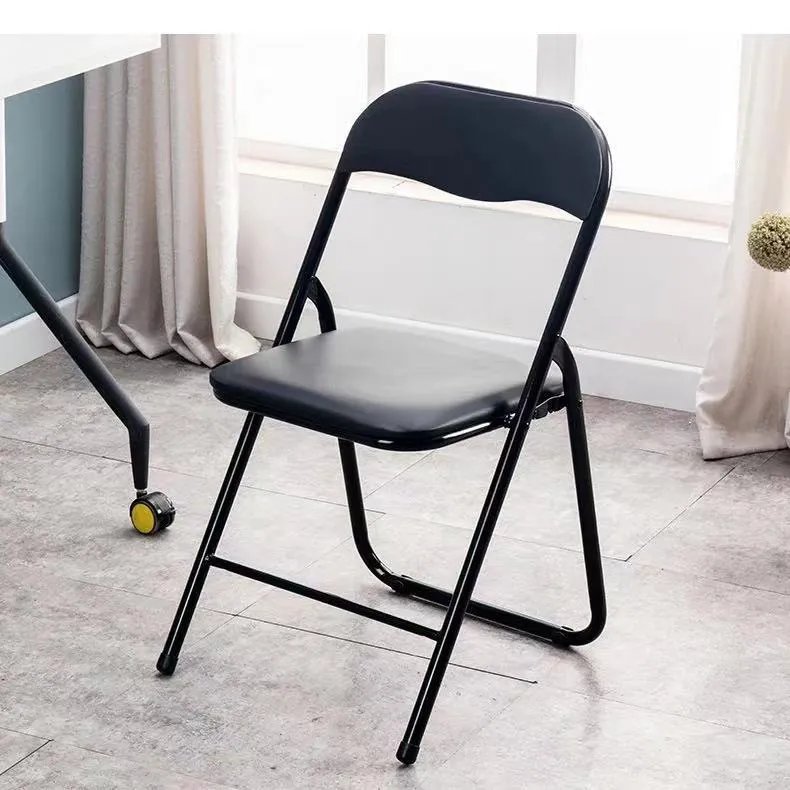 Outdoor Folding Camping Events Party Outdoor Silla Wholesale Black Metal Lounge Padded Foldable Garden Dining Chair