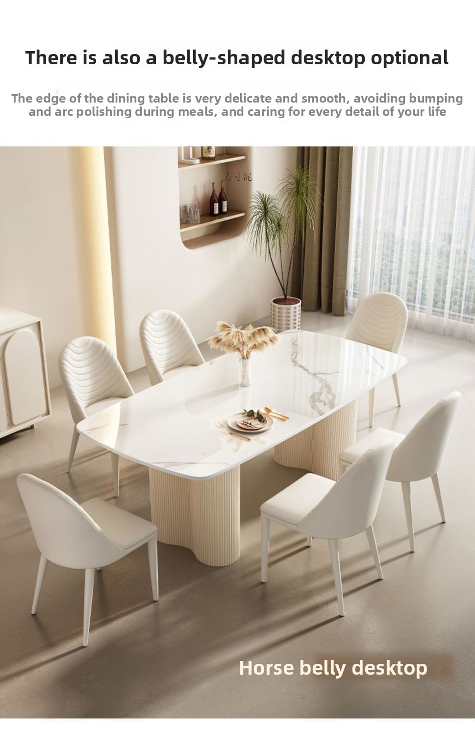 Modern Minimalist Cream-Style Small Apartment Dining Table Chair Set French-Style Light Luxury Island Foldable 4-Seater Bamboo