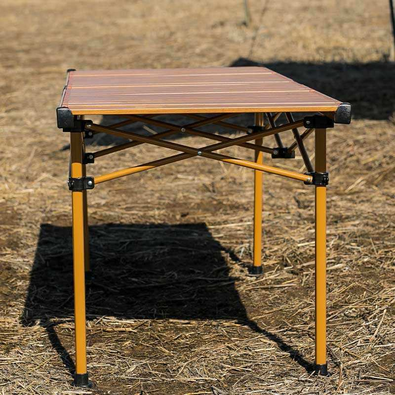 Aluminum Picnic Outdoor Folding Table Egg Roll Table Portable Furniture Camping Barbecue Stall Night Market Rectangular Desk