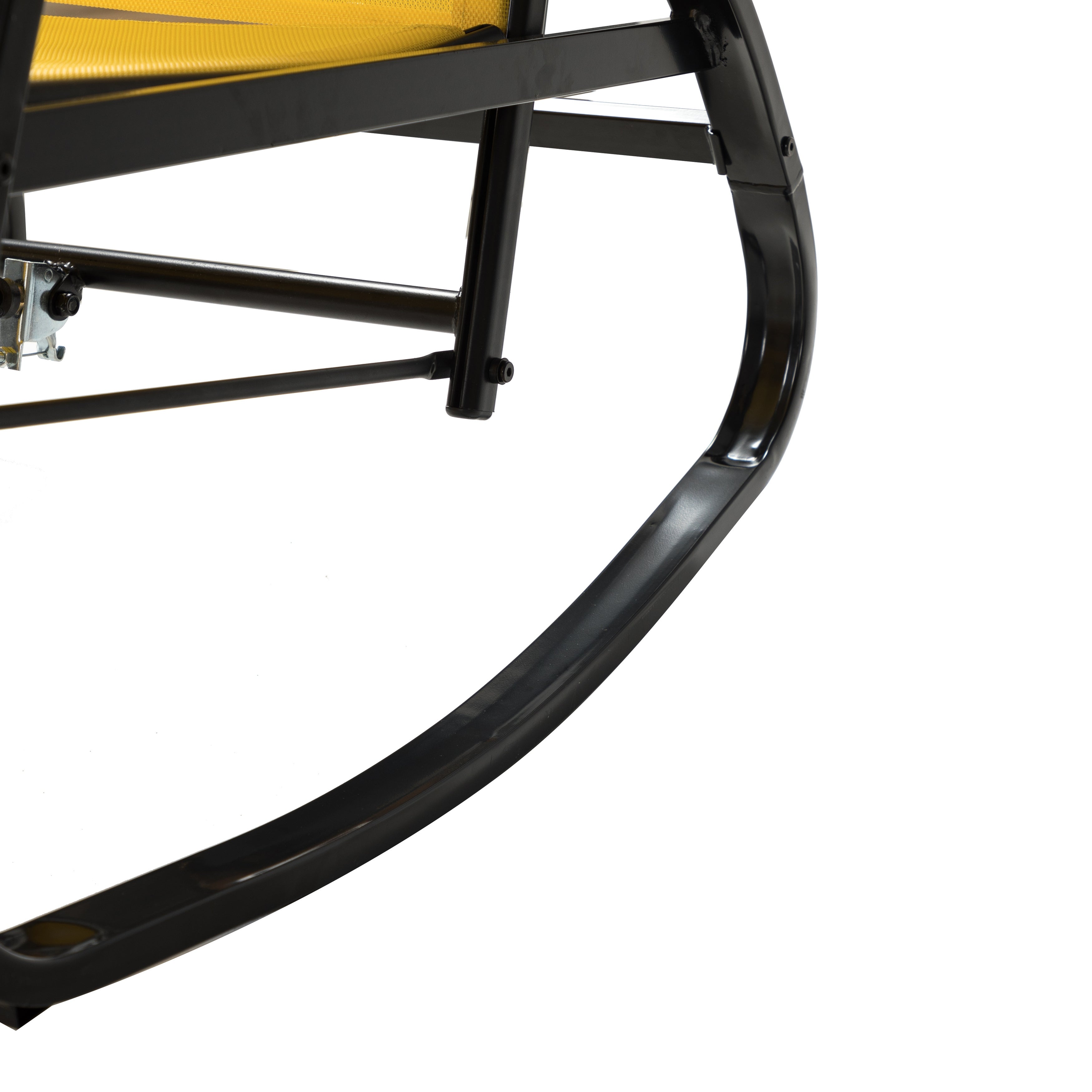 Farmhouse Foldable Rocking Chairs Leisure Ways Outdoor Type Freestyle Rocker Portable Folding Wrought Iron Ways Chair Sets