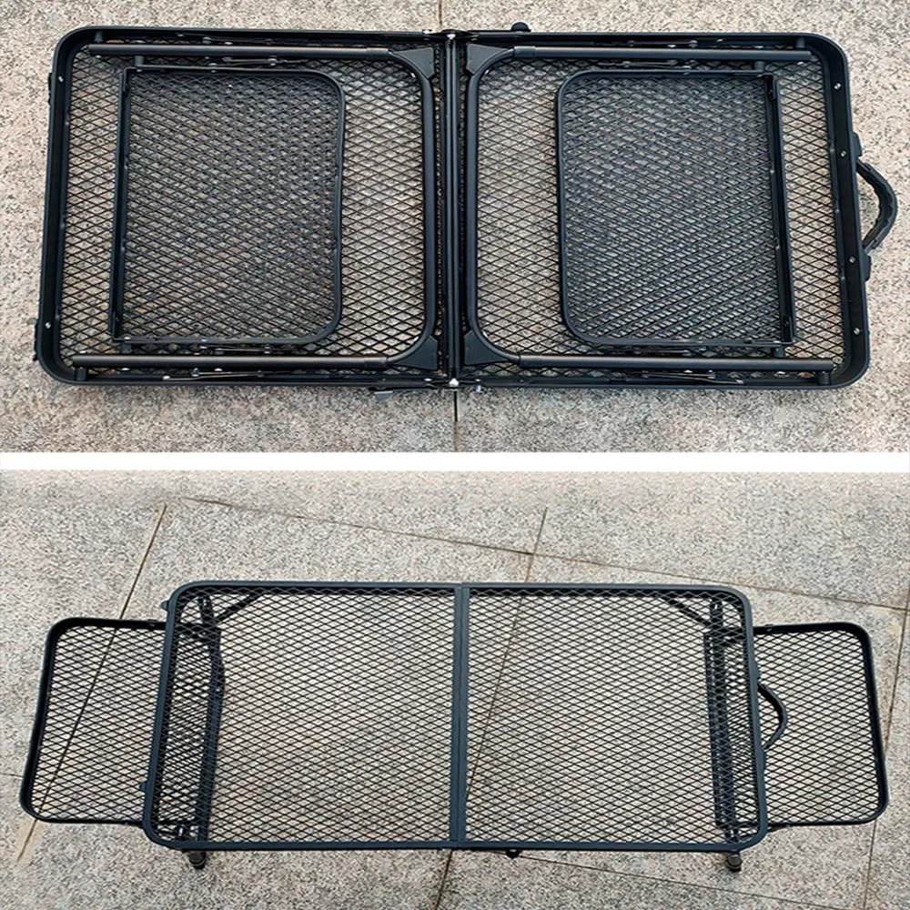 Lightweight Folding Metal Mesh Camping Table Portable Outdoor Picnic Table