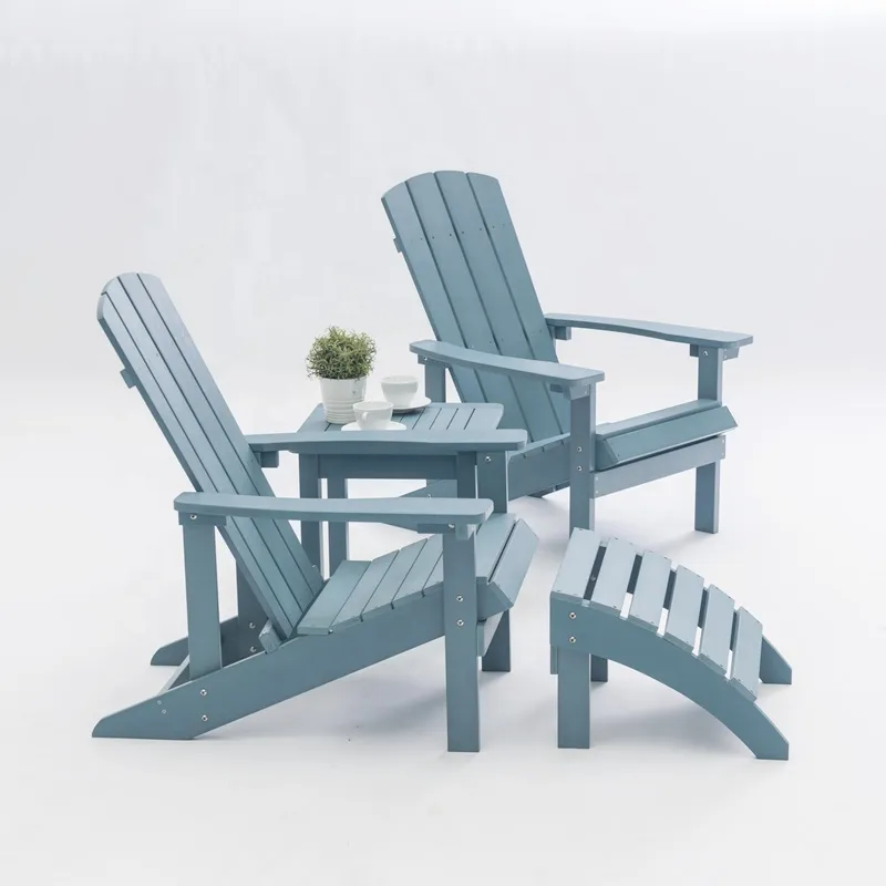 Waterproof Outdoor Garden Foldable Plastic Resin Adirondack Chair HDPE